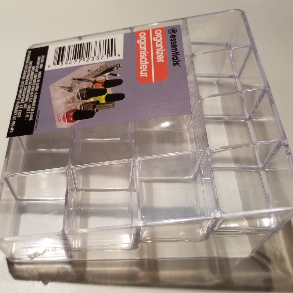 New 2-Pack 5" Square Acrylic Makeup Storage Trays